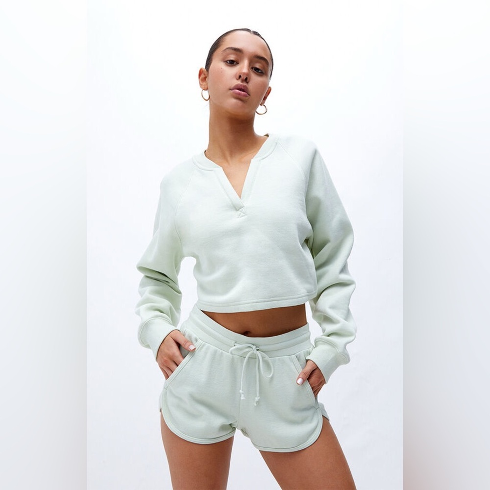 Pacsun New Mint Crop Sweater Size Small sweatshirt